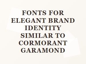 Alternatives to Cormorant Garamond for Elegant Brands
